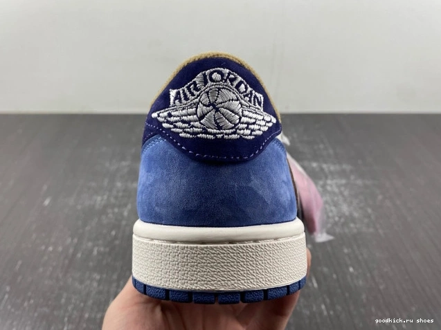 Cheap X SCOTT DM7866-808 TRAVIS JORDAN AIR 1 CUSTOM 0704
